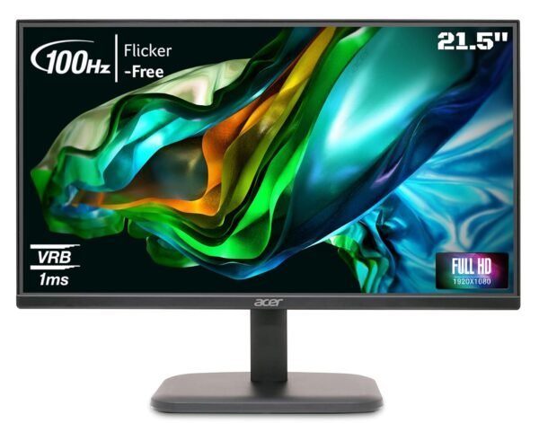 Acer EKO Series 21.5-inch FHD Monitor – Frameless, HDMI